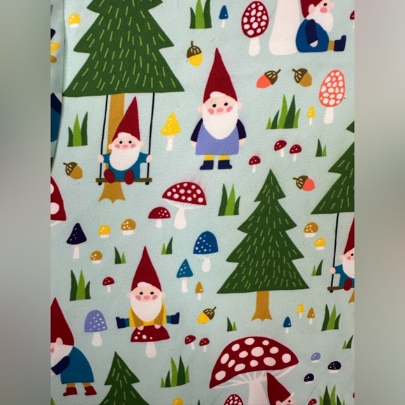 NWOT Unique Vintage Cora Swing Dress – Forest Gnome Christmas Scene Sz 3X - Picture 11 of 14